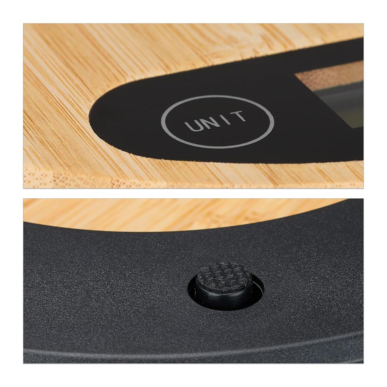 Balanza Digital de Cocina Bambú – Precisión y Elegancia Natural