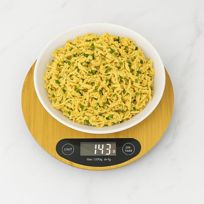 Báscula de cocina digital de bambú