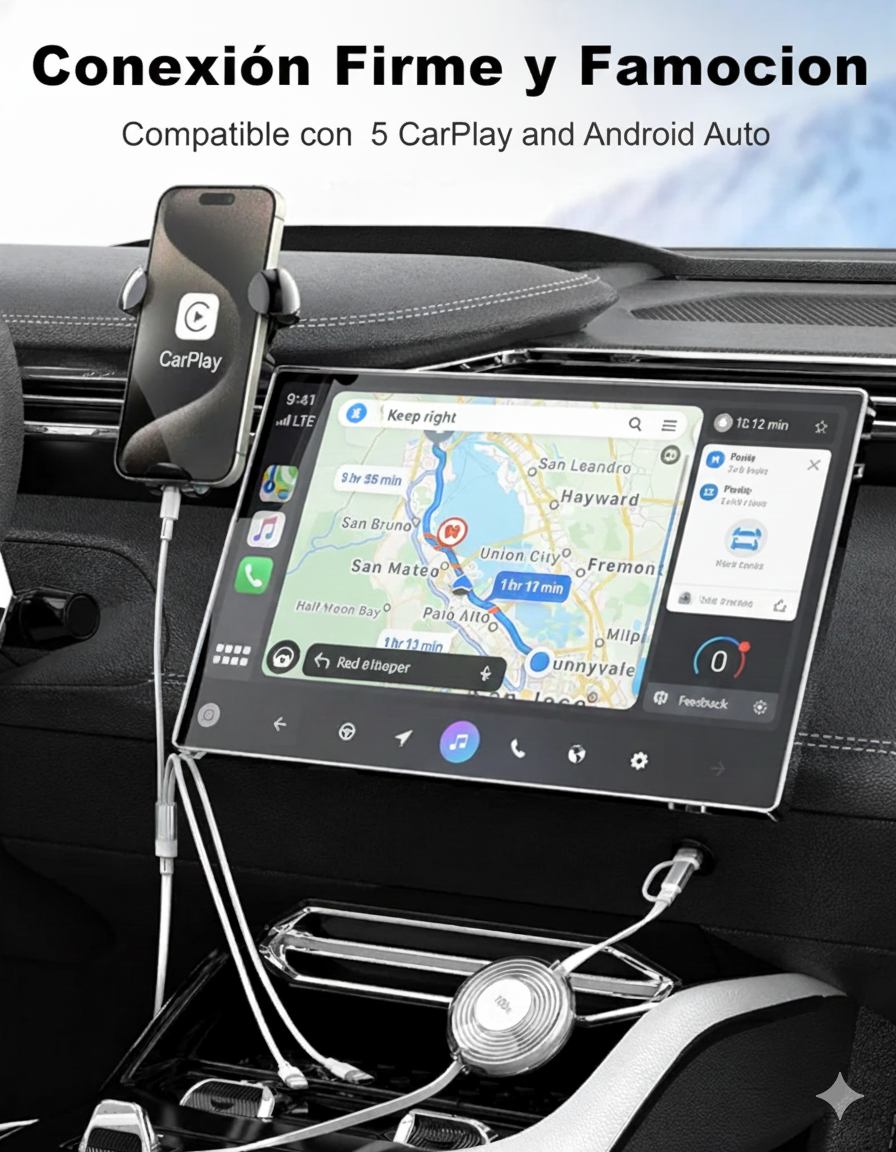 Cable de carga múltiple 3 en 1 retráctil 100 W Carga rápida USB C