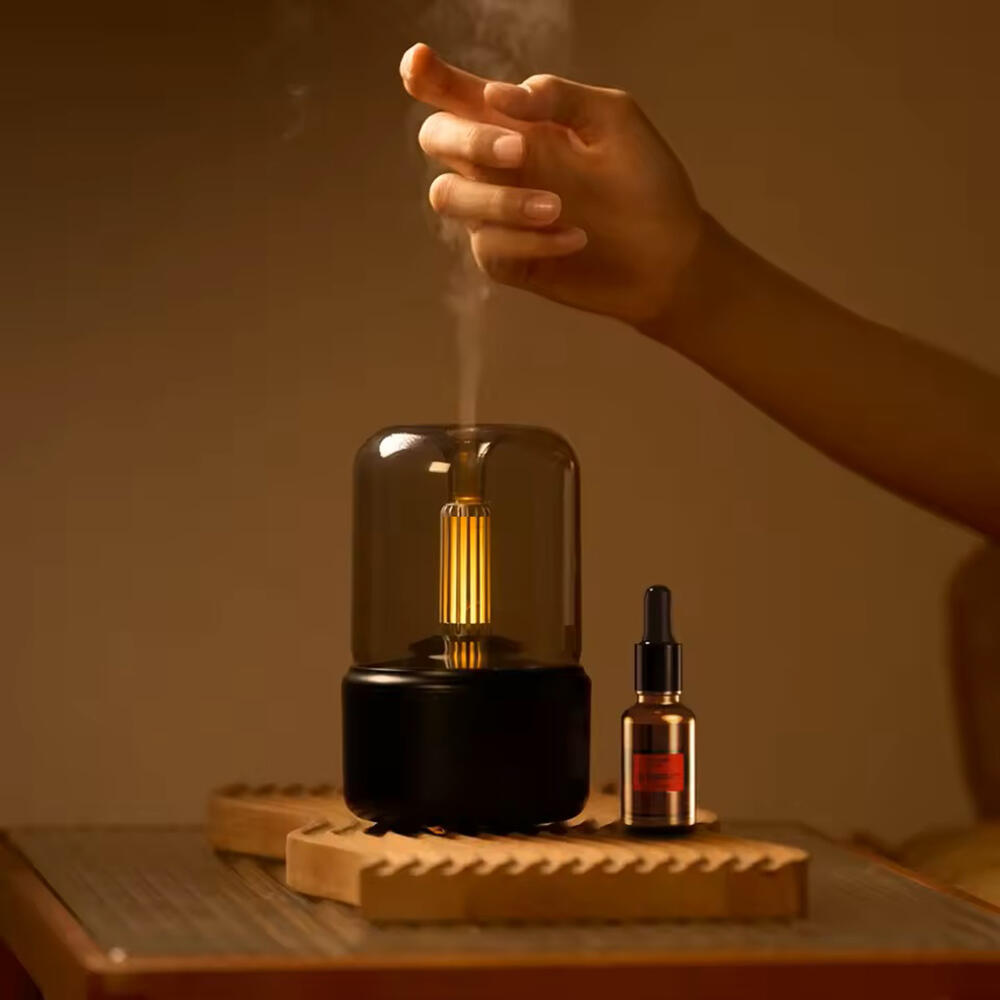 Humidificador con aromaterapia y luz ambiental