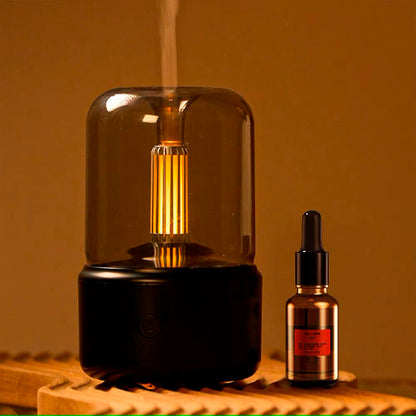 Humidificador con aromaterapia y luz ambiental
