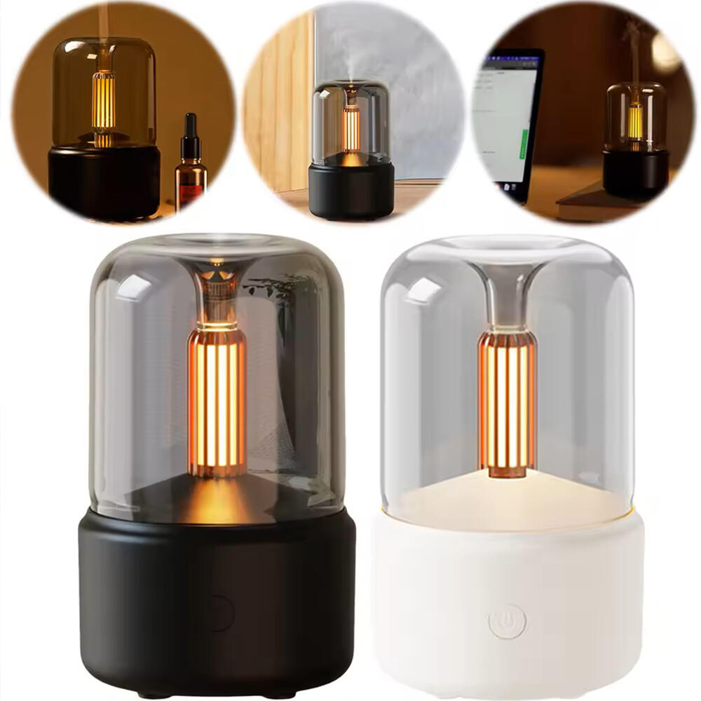 Humidificador con aromaterapia y luz ambiental