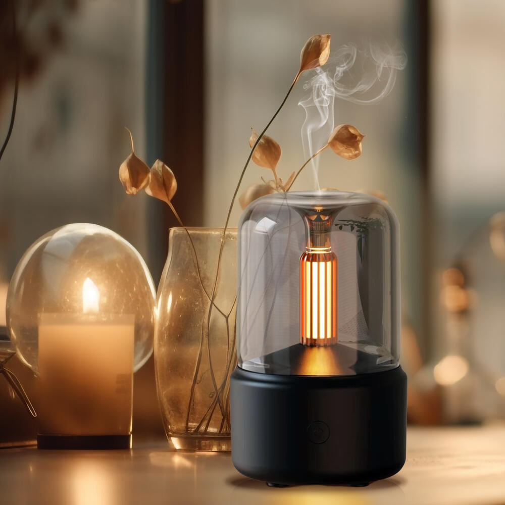 Humidificador con aromaterapia y luz ambiental