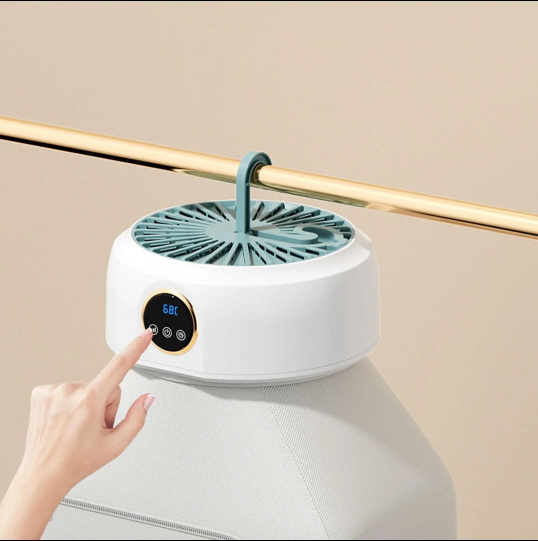 Secador eléctrico portátil con diseño plegable