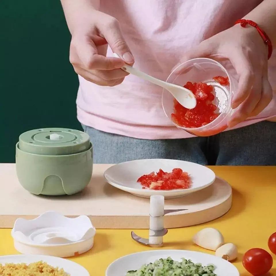 Picador de ajo automático